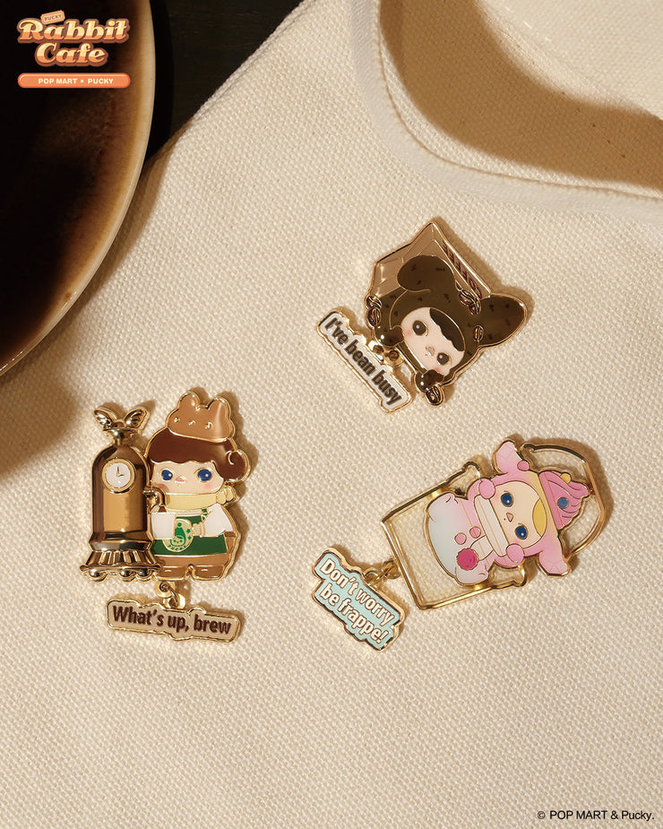 POP MART PUCKY Rabbit Cafe Series-Badge Blind Box