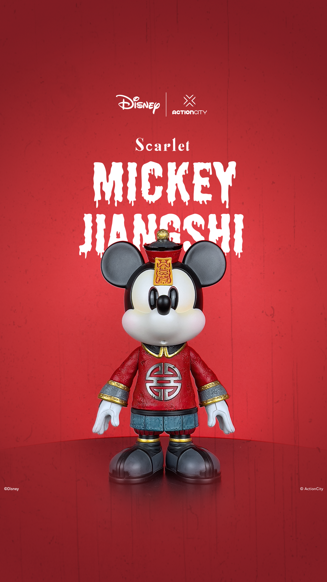 Mickey Jiangshi Scarlet  by Disney x ActionCity