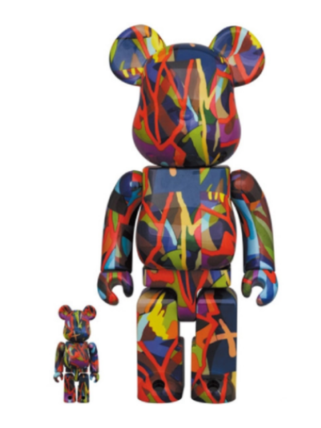​【激レア】BE@RBRICK 400% Kostas Seremetis Bearbrick WORLD WIDE TOUR Kostas Seremetis 400% Silver - US