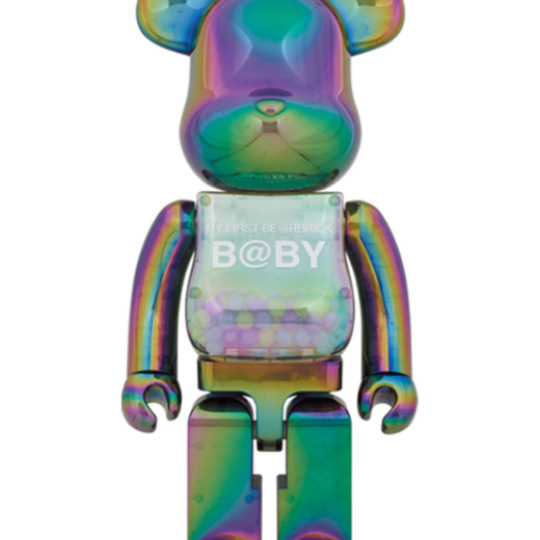 BE@RBRICK My First Be@rbrick Baby Clear Black Chrome Ver. 1000%