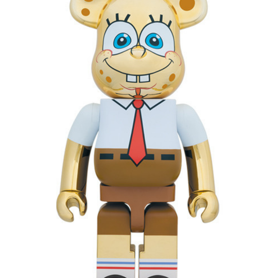 BE@RBRICK Spongebob Gold Chrome 1000%