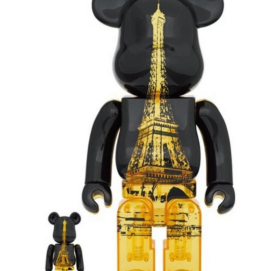 Bearbrick Eiffel Tower Golden Gown Ver. 100% & 400%