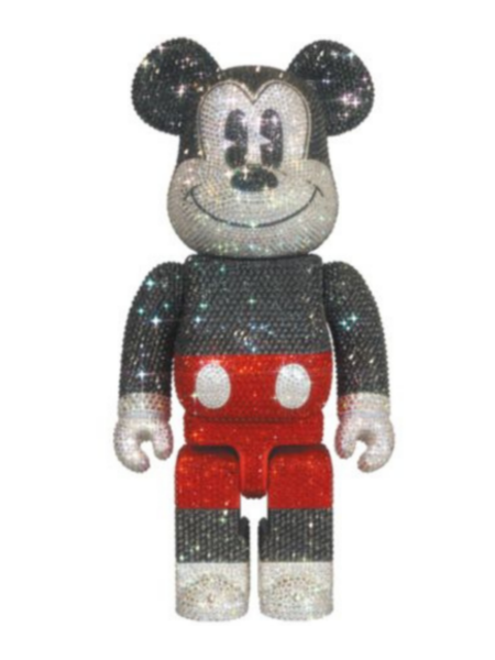 Crystal Decorate Mickey Mouse Bearbrick 400% R&W – ActionCity