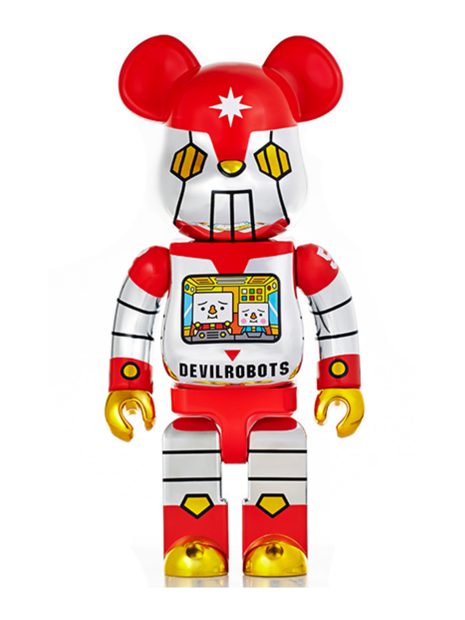 ActionCity x DEVILROBOTS BE@RBRICK To-Fu Oyako 25th Anniversary 1000%