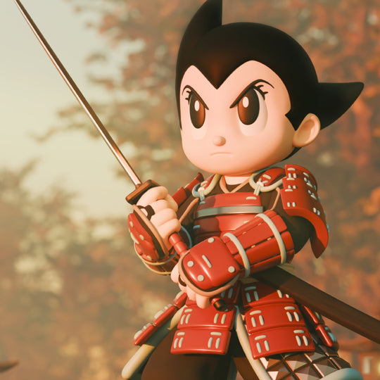 AstroBoy Red Boots Samurai