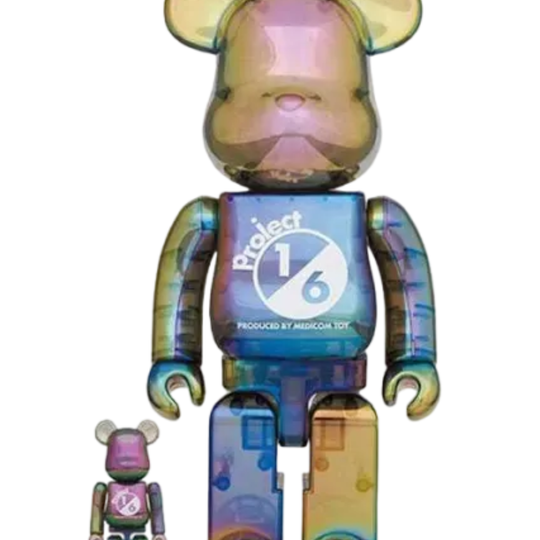 BE@RBRICK Project 1/6 Black Clear Chrome Ver. 100％ & 400％