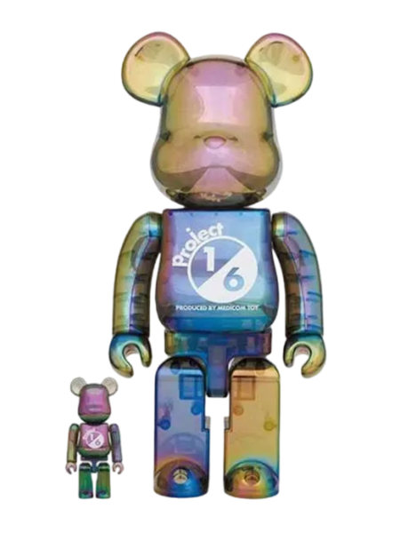 BE@RBRICK Project 1/6 Black Clear Chrome Ver. 100％ & 400