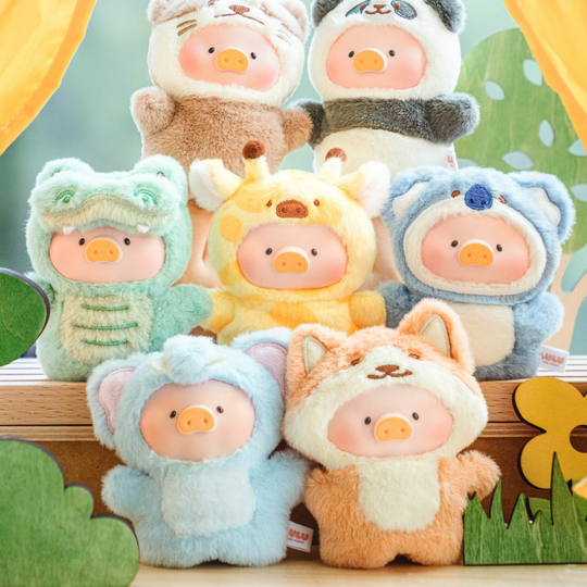 LuLu the Piggy Animal Party - Puppet Show PVC Face Plush Keychain Blind Box