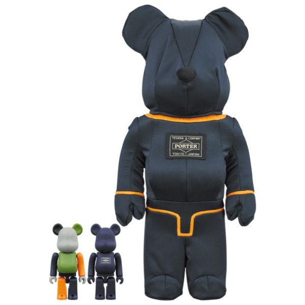 BE@RBRICK Porter Tanker Iron Blue Special Edition 100％ & 400％