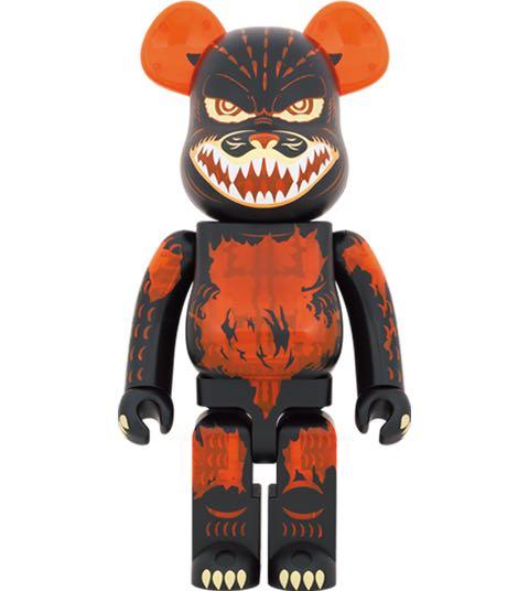 BE@RBRICK Godzilla from Godzilla vs Destoroyah (Meltdown: Clear Orange Ver.) 1000%