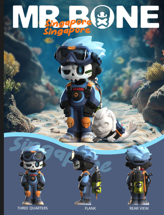 Mr.Bone SG Exclusive Merlion - ActionCity