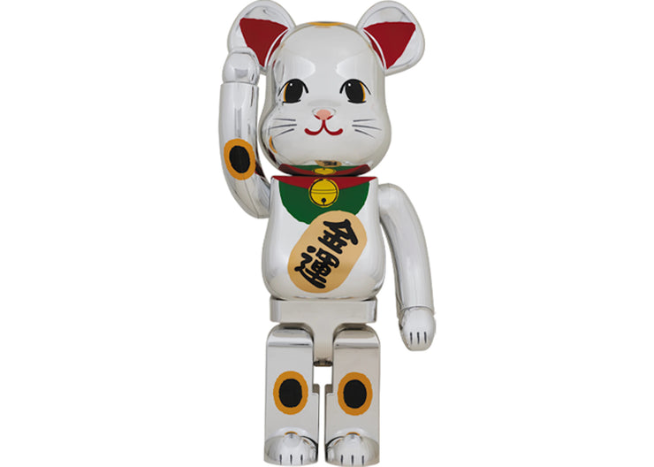 BE@RBRICK Manekineko Silver Plated 2 1000% (ASK)