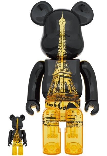 Bearbrick Eiffel Tower Golden Gown Ver. 100% & 400%