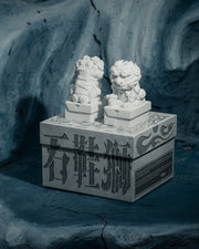 Sneaker Stone Lions Art Toy - "Triple White" Drop