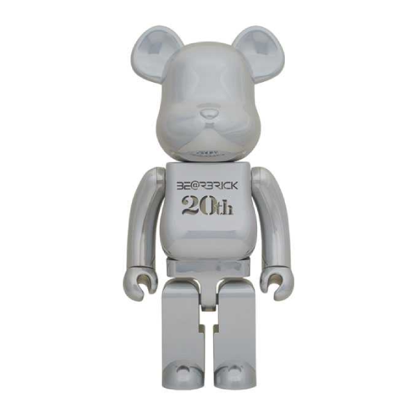 宅配便配送 MEDICOM BE@RBRICK TOY 1000 Chrome Deep Anniversary 20th フィギュア