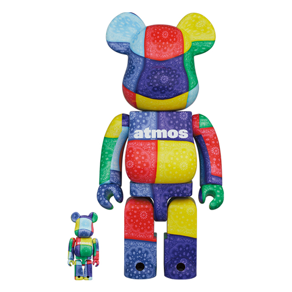 BE@RBRICK Atmos Bandana Multicolor 100% & 400%