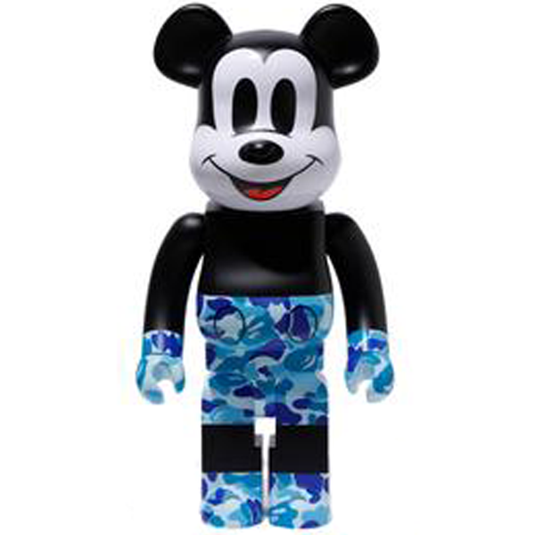 BE@RBRICK BAPE(R) Mickey Mouse 1000% Blue (ASK)