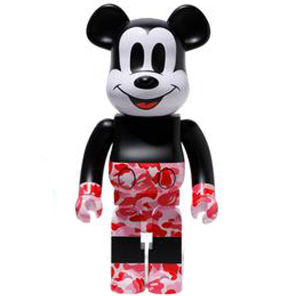 BE@RBRICK BAPE(R) Mickey Mouse 1000% Pink (ASK)