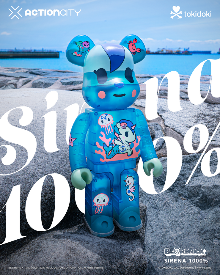 tokidoki BE@RBRICK 1000% (Mermicorno: Sirena)