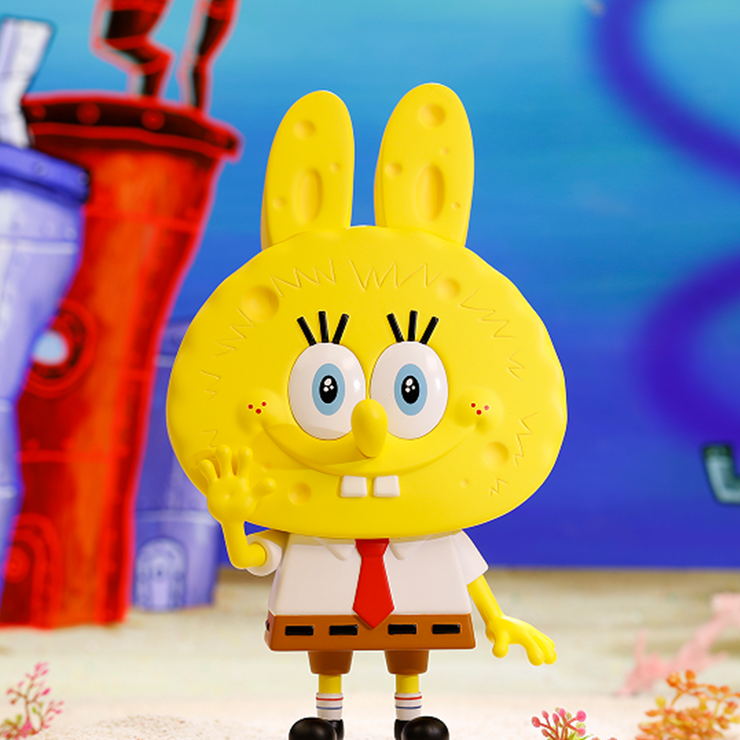 POP MART Labubu × SpongeBob Figurine