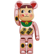 BE@RBRICK Manekineko Peko-Chan Peach Gold Plated 1000% (ASK)