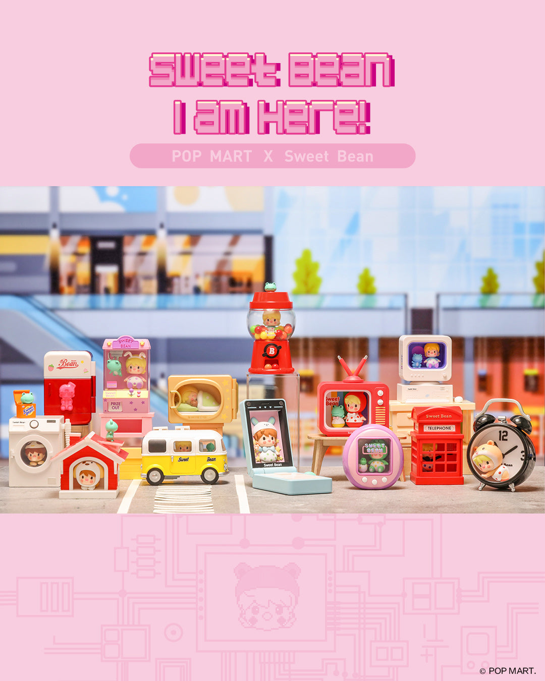 POP MART Sweet Bean I am Here! Series – ActionCity