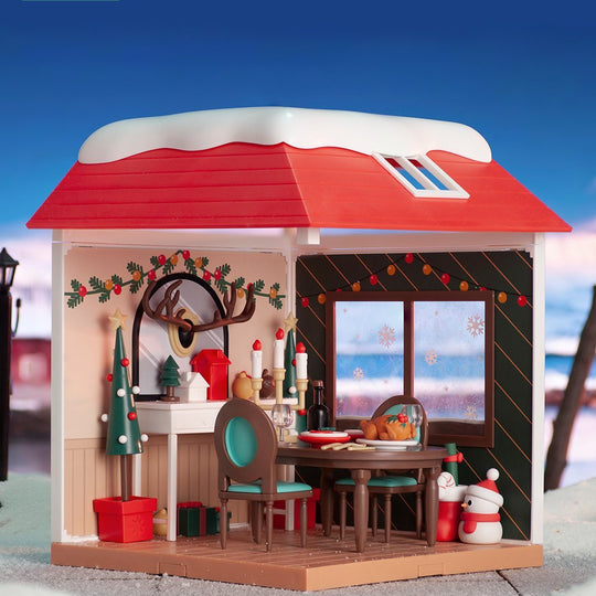 POP MART Pop Christmas Cabin Assembly Model (Christmas Fairy Tale)