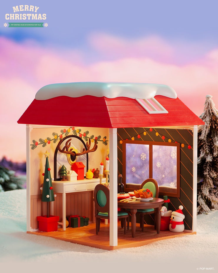 POP MART Pop Christmas Cabin Assembly Model (Christmas Fairy Tale)