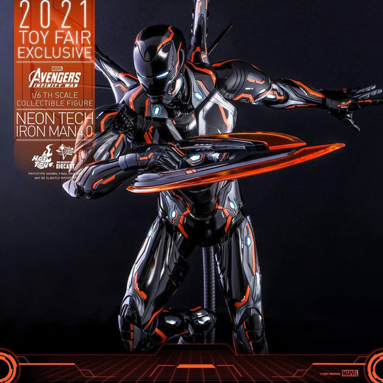 MMS597D39 – Avengers: Infinity War - 1/6th scale Neon Tech Iron Man 4.0 Collectible Figure [Toy Fair Exclusive]