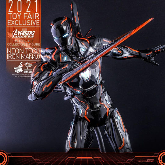 MMS597D39 – Avengers: Infinity War - 1/6th scale Neon Tech Iron Man 4.0 Collectible Figure [Toy Fair Exclusive]