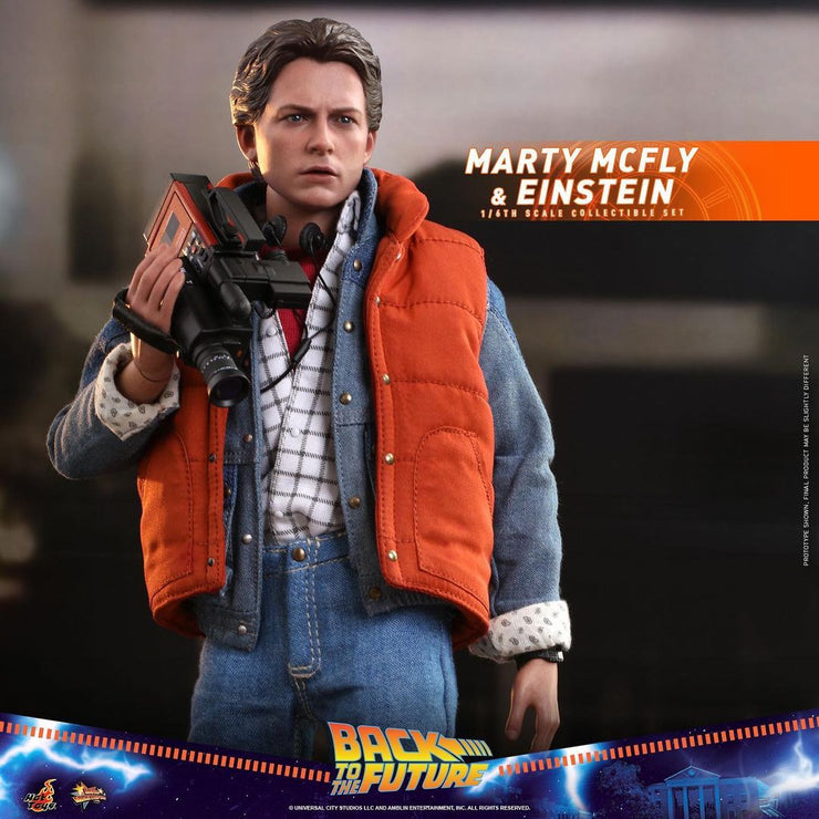MMS573 - 1/6th scale Marty McFly and Einstein Collectible Set