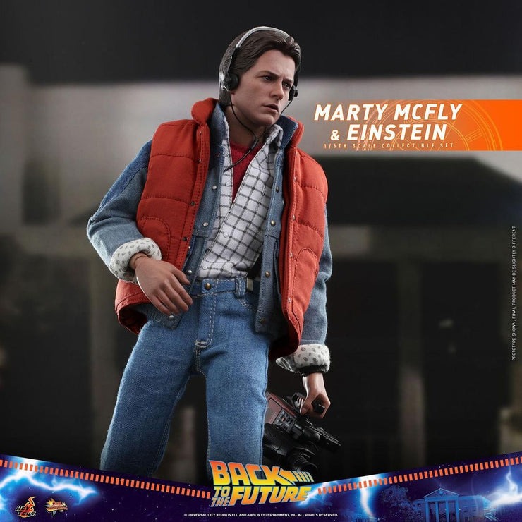 MMS573 - 1/6th scale Marty McFly and Einstein Collectible Set