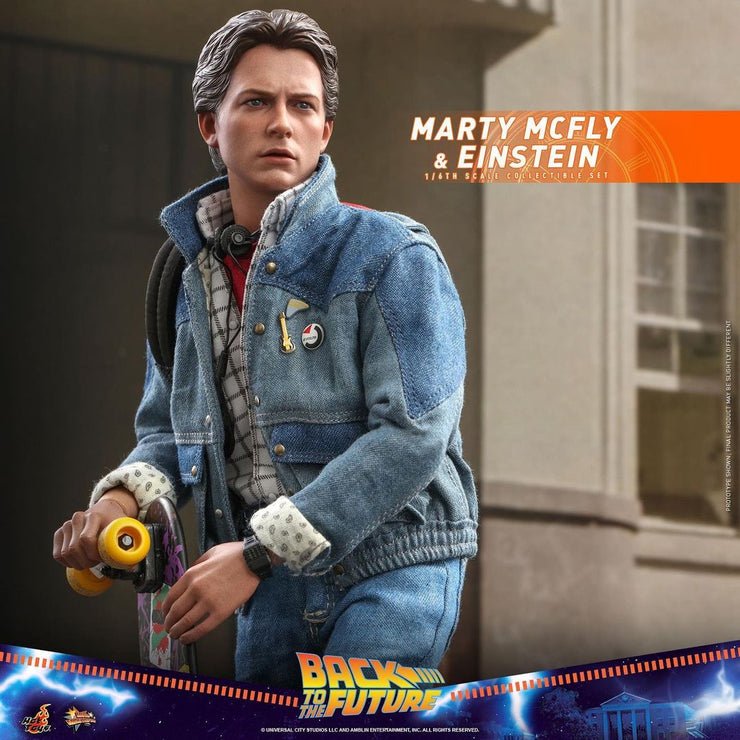 MMS573 - 1/6th scale Marty McFly and Einstein Collectible Set