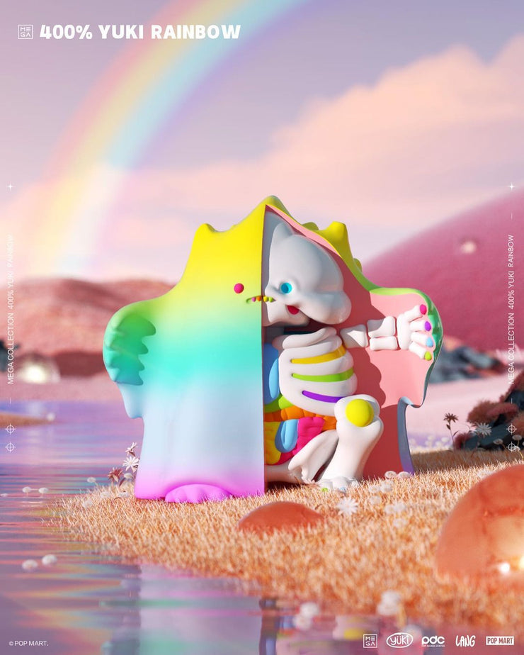 POP MART Yuki Rainbow 400%