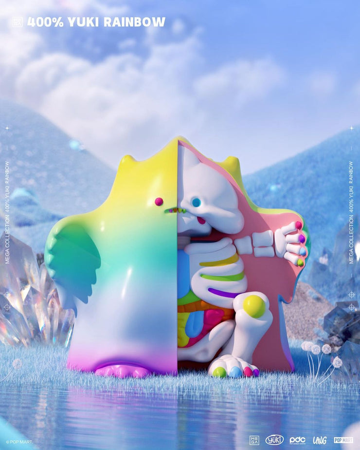 POP MART Yuki Rainbow 400%