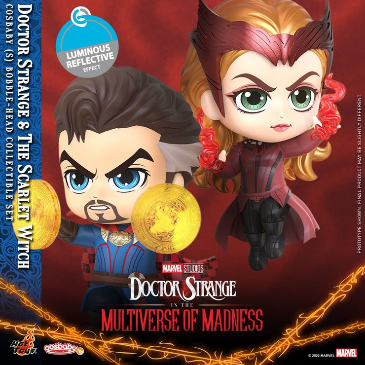 COSB946 – Doctor Strange & The Scarlet Witch Cosbaby (S) Bobble-Head Collectible Set
