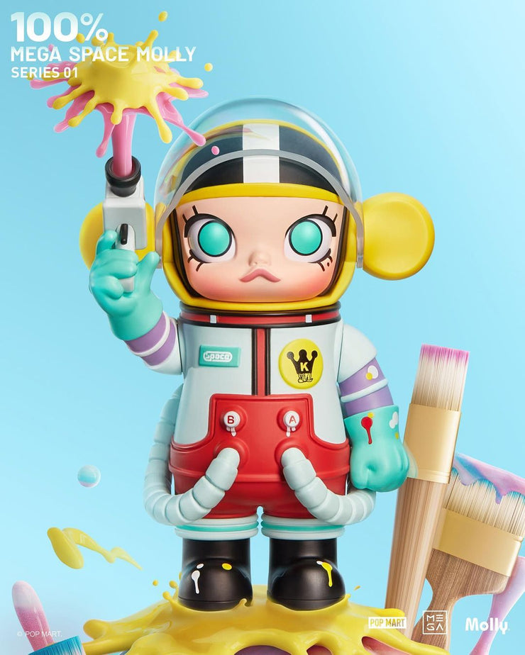 POP MART MEGA Collection 100% Space Molly Series 1