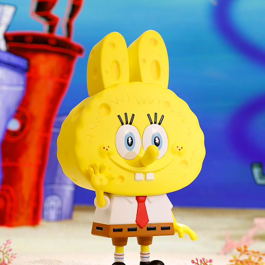 POP MART Labubu × SpongeBob Figurine