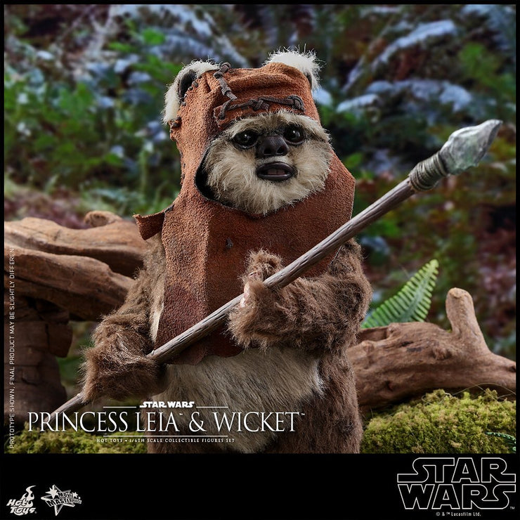 MMS551 - Star Wars: Return of the Jedi - 1/6th Scale Princess Leia & Wicket