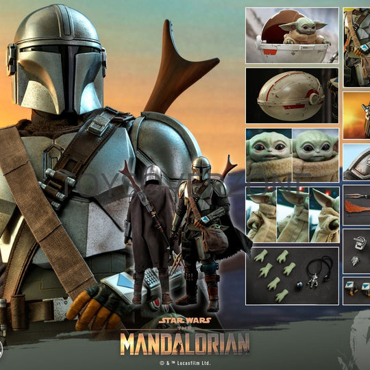 QS016 - Star Wars™ The Mandalorian™ - 1/4th scale The Mandalorian & The Child Collectible Set
