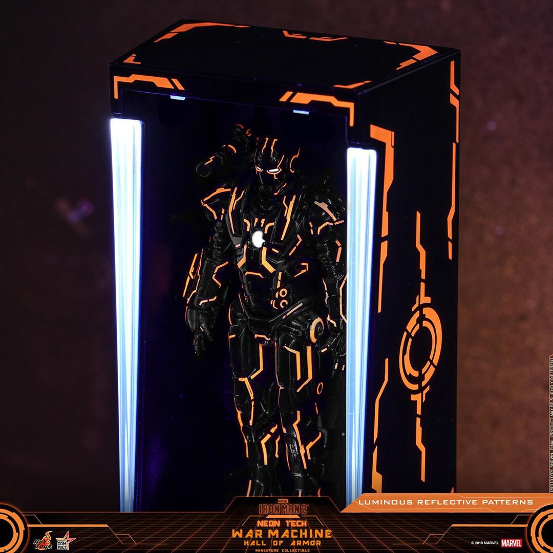 ActionCity Live: MMS553D35 + MMSC013 Bundle - 1/6th Scale Neon Tech War Machine + Neon Tech War Machine Miniature Collectible - ActionCity