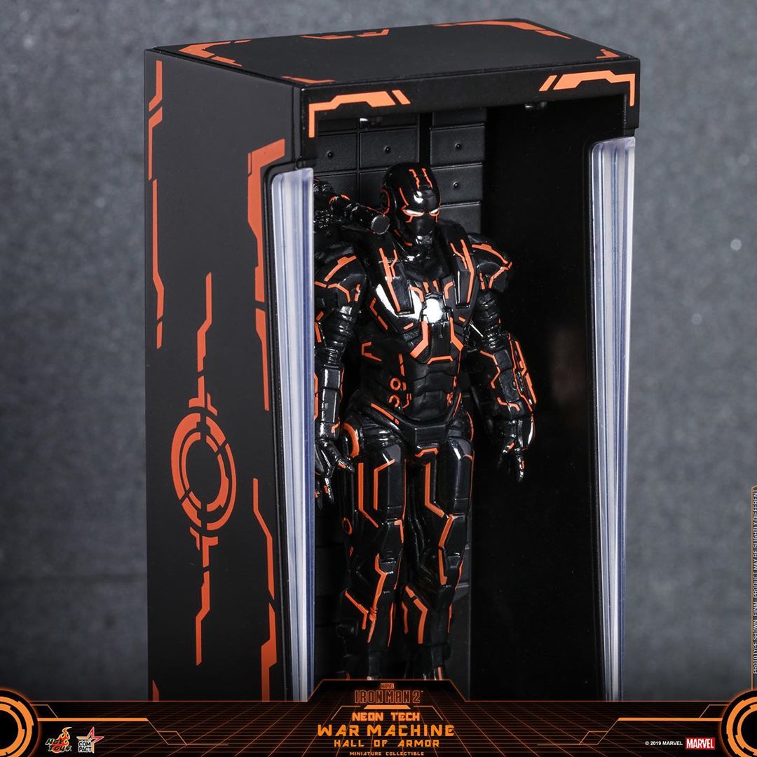 ActionCity Live: MMS553D35 + MMSC013 Bundle - 1/6th Scale Neon Tech War Machine + Neon Tech War Machine Miniature Collectible - ActionCity