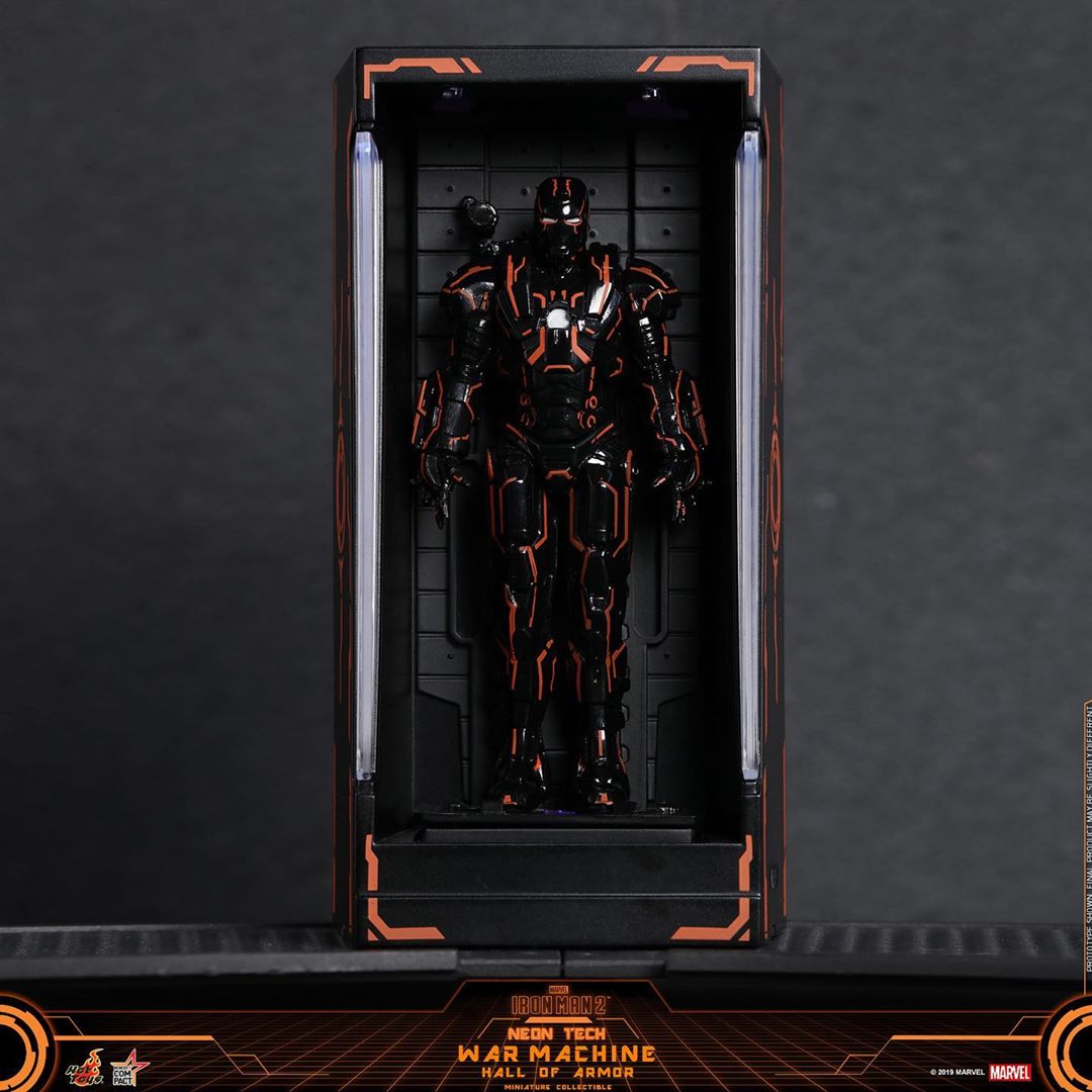 ActionCity Live: MMS553D35 + MMSC013 Bundle - 1/6th Scale Neon Tech War Machine + Neon Tech War Machine Miniature Collectible - ActionCity