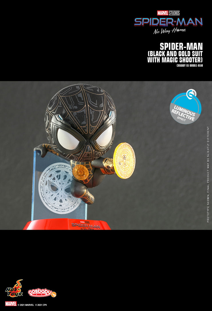 COSB917 Spider-Man (Black and Gold Suit with Magic Shooter) Cosbaby (S)
