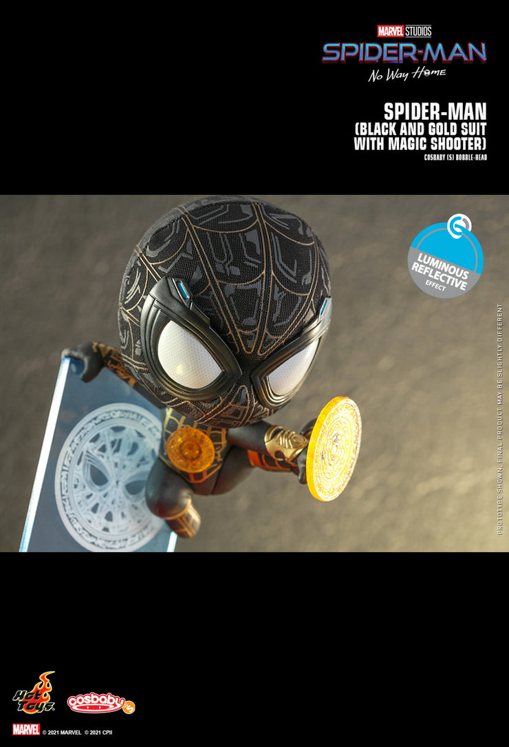 COSB917 Spider-Man (Black and Gold Suit with Magic Shooter) Cosbaby (S)