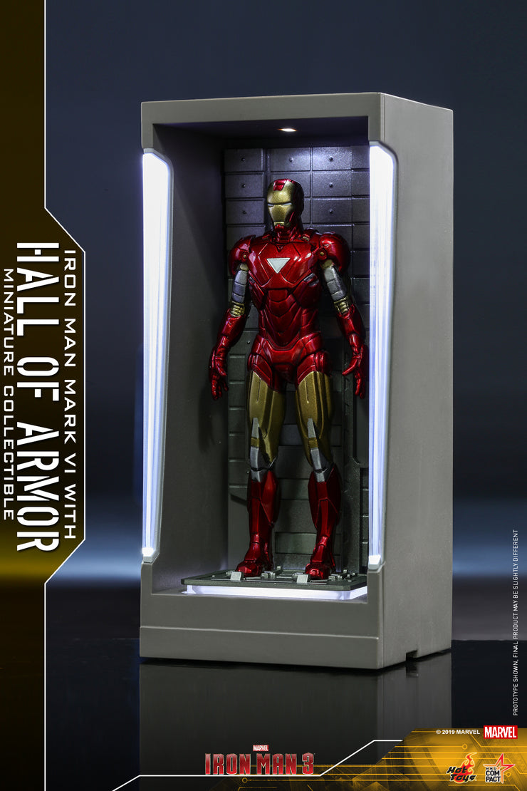 MMSC010 - Iron Man Mark VI with Hall of Armor Miniature Collectible (BGCO) - ActionCity