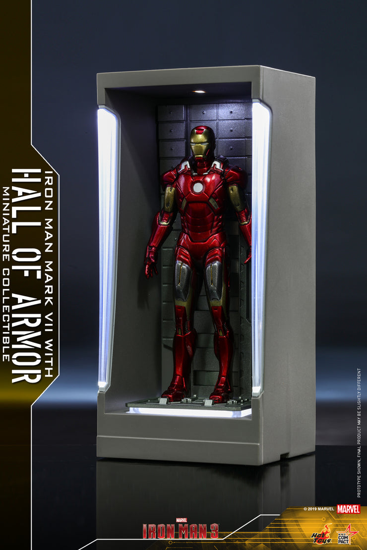 MMSC011 - Iron Man Mark VII with Hall of Armor Miniature Collectible (BGCO) - ActionCity