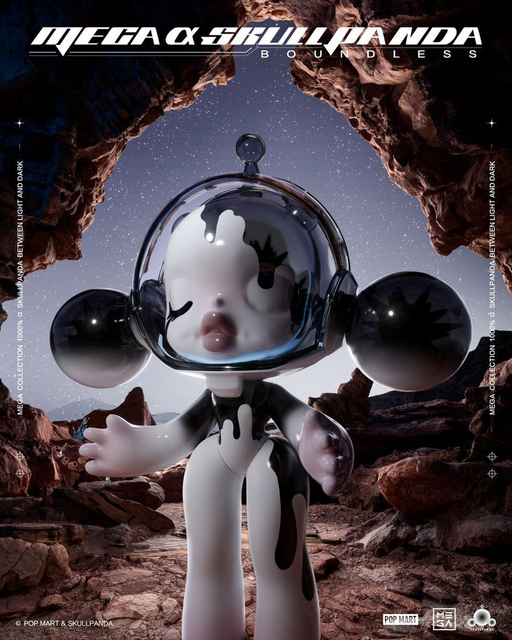 POP MART MEGA Collection 1000% α Skullpanda Between Light and Dark