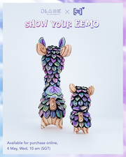Lleafi and Lil Lleafi Pair Set – Purple. Pink, & Green Leaves
