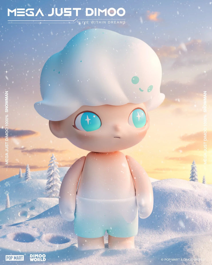 POP MART MEGA JUST DIMOO 1000% Snowman